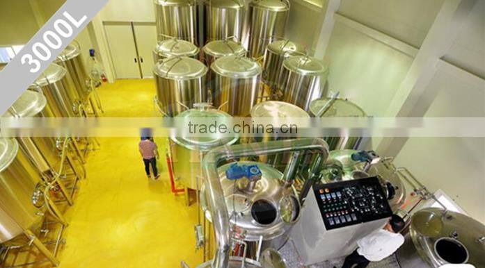 3000l beer manufacturing plant for small brewery