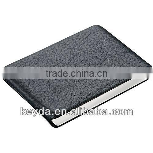 Magnetic switch design genuine leather business card holder/name card holder forpromotion