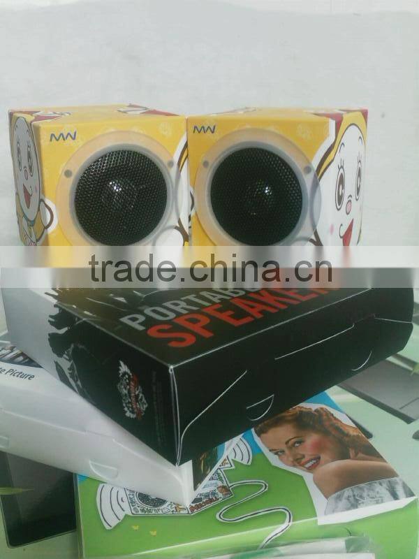mini folding paper box portable speaker suit for gift
