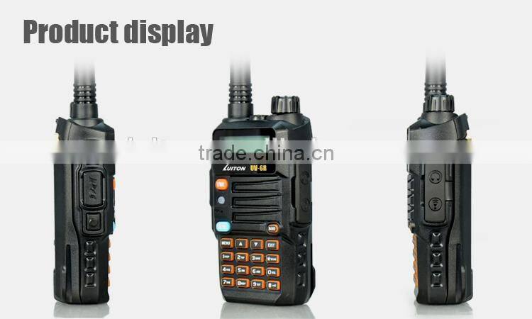 Flash torch and fm radio uv-6r dual band radio vhf uhf