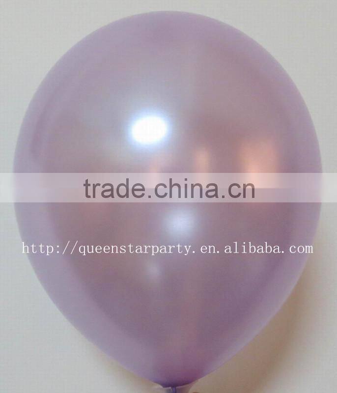 Latex balloons party balloons Metallic color lavender