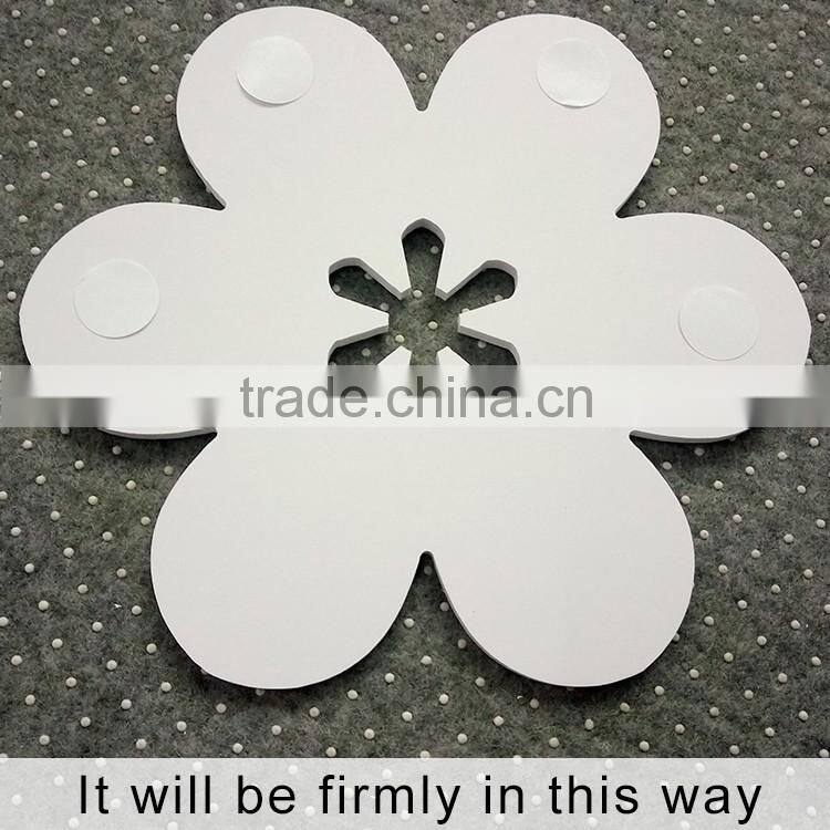 Flower DIY 3pcs Art wood delicate Wall Sticker Removable Decal Home Decor