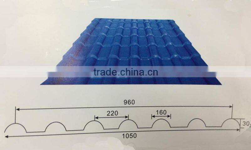 ASA resin roof tile China best quality synthetic resin tile