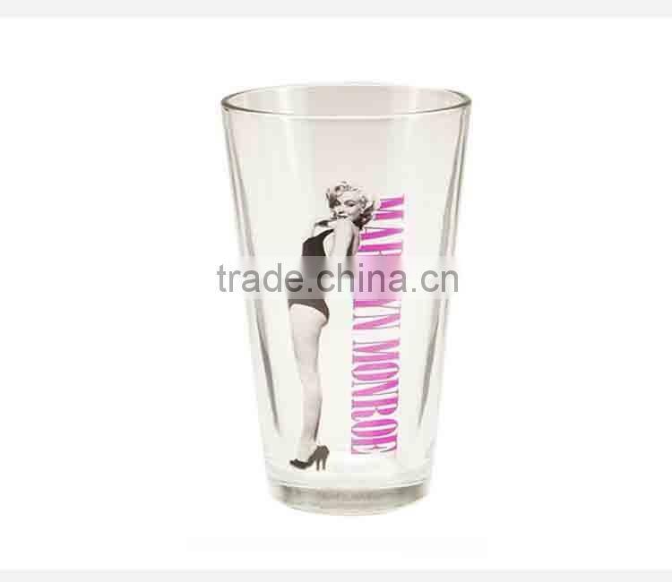 ARC International new design 16-Ounce printed Pub Beer Glass cup