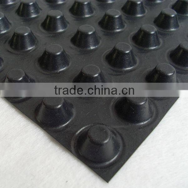 Foundation Slab Moisture Barrier HDPE Underground Basement waterproofing membrane building material for outer wall