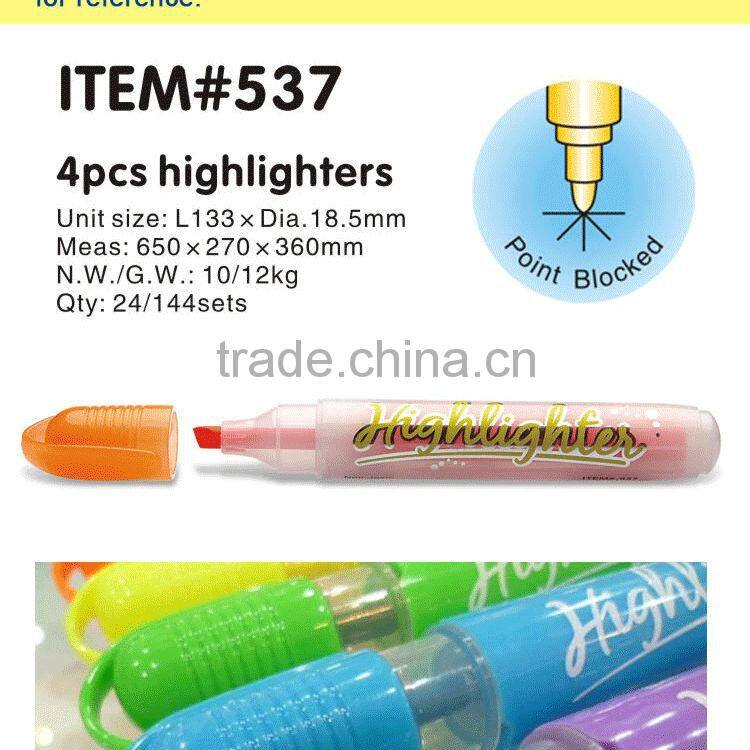 Highlighter pens multic color item 537