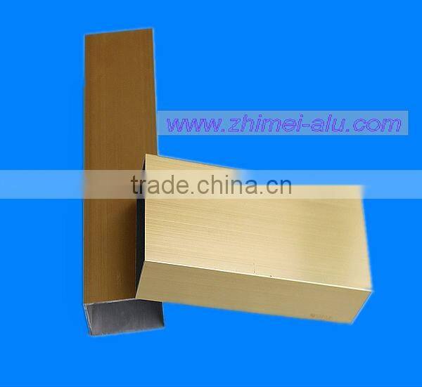 perfiles de aluminio anodizado plana