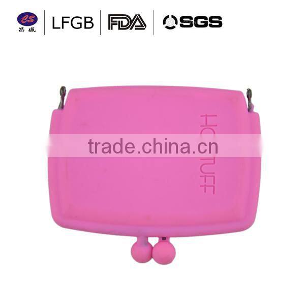 hot promotional silicone purse / silicone coin purse for girls