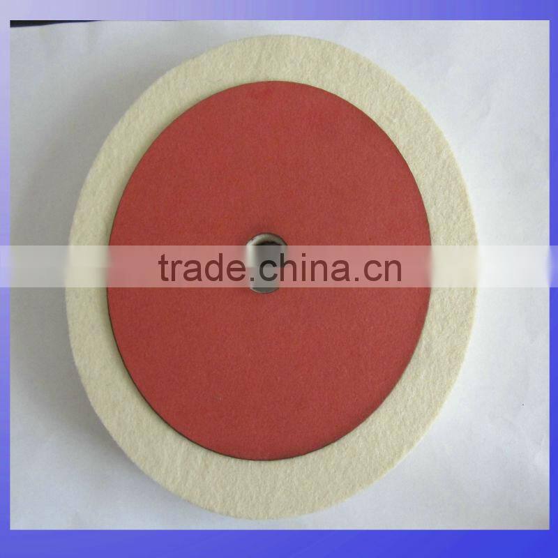 diamter 100mm wool felt polishing disc