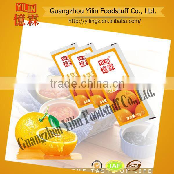 High quality fresh 10g natural orange Jam by OEM factory