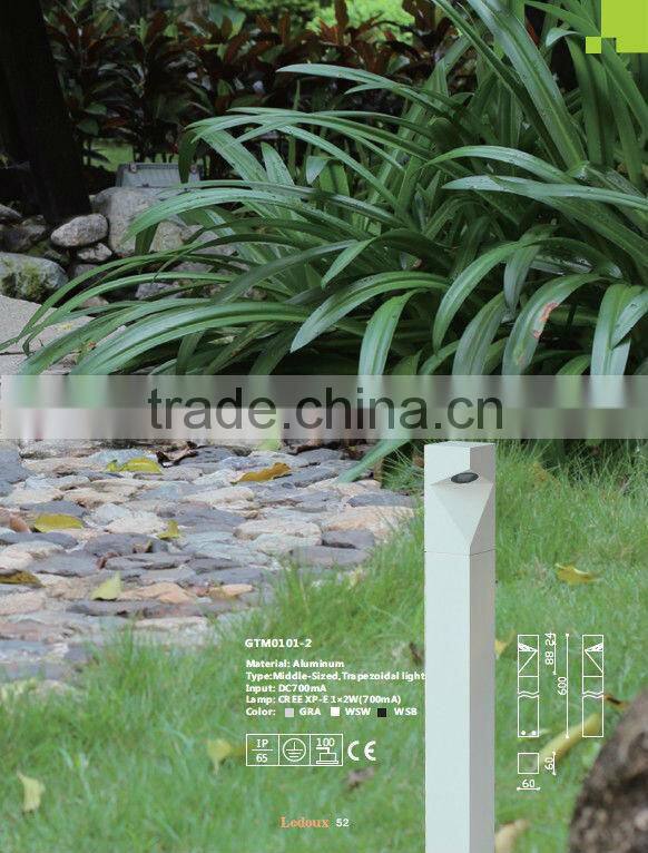 IP65 2W outdoor garden led lawn lamp