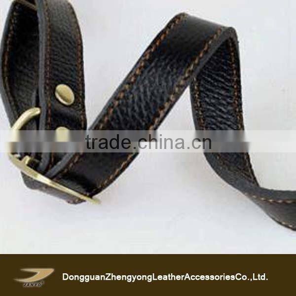 adjustable leather pet collar, Italian leather collar for dog, fashion pet collar