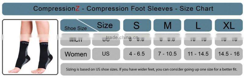 F0023/Compression Foot Sleeve Pair / Breathable Medical Foot Sleeve/ Stretchy Compression ankle Sleeves
