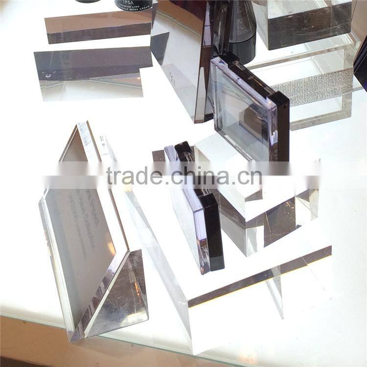 Hot selling plexiglass cube, acrylic clear cube makeup organizer