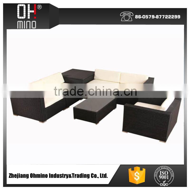 SF-0139 modern pe rattan garden furniture sofa set