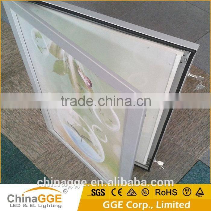 Newest style super slim merchandising menu display light box