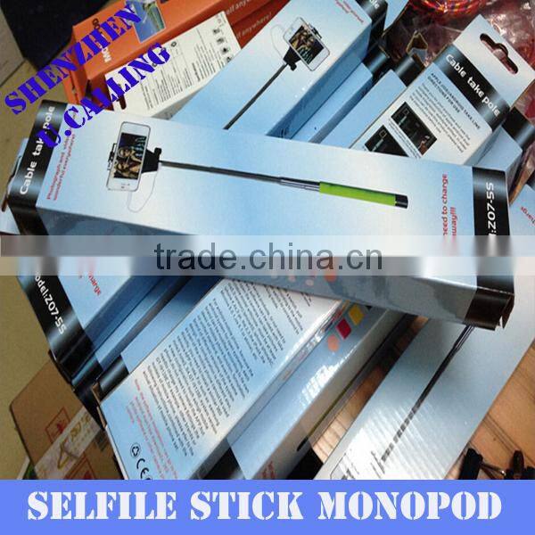 Factory Price Selfile Monopod, Extendable Stick Monopod For iPhone Smartphone,Digital Camera