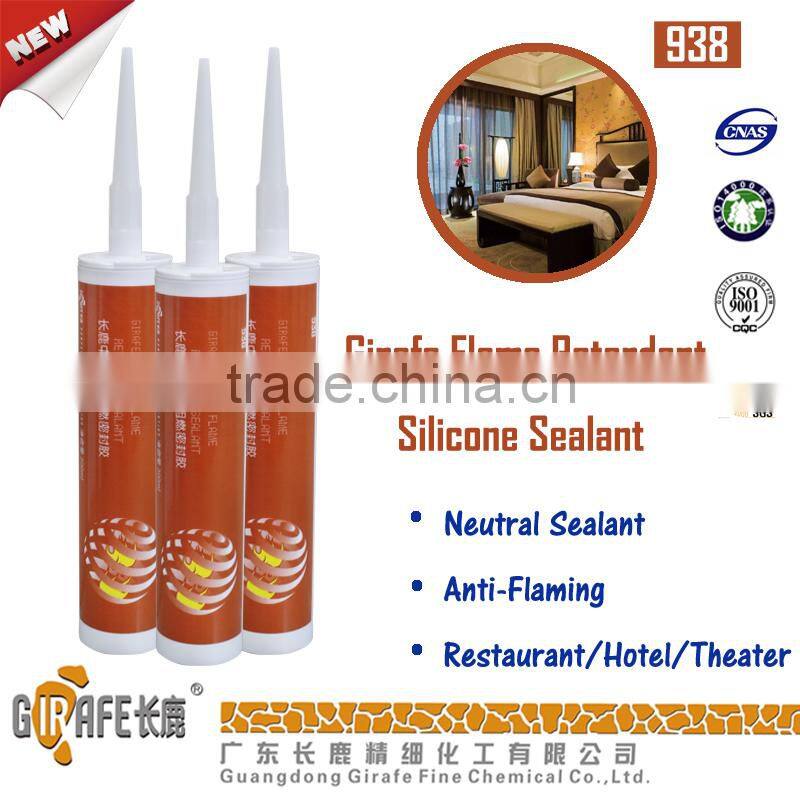 Fire rated door silicone sealant