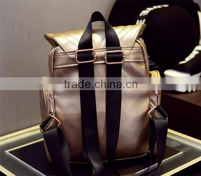 Owl Shape pu leather school backpack high class girls travel school bags