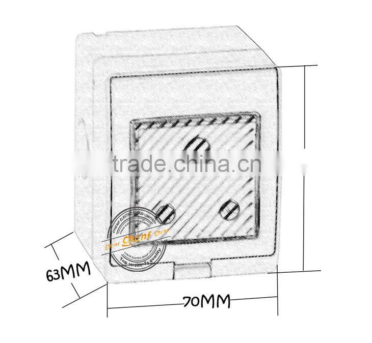 Newest High Quality 110V 16A Waterproof Socket with Cover Outdoor Use
