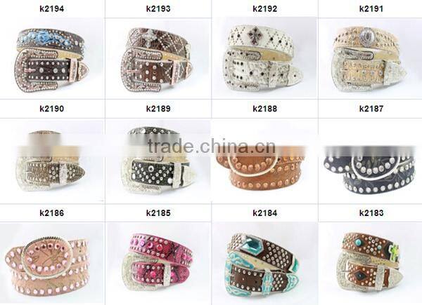 Design your own genuine leather horse hair belts