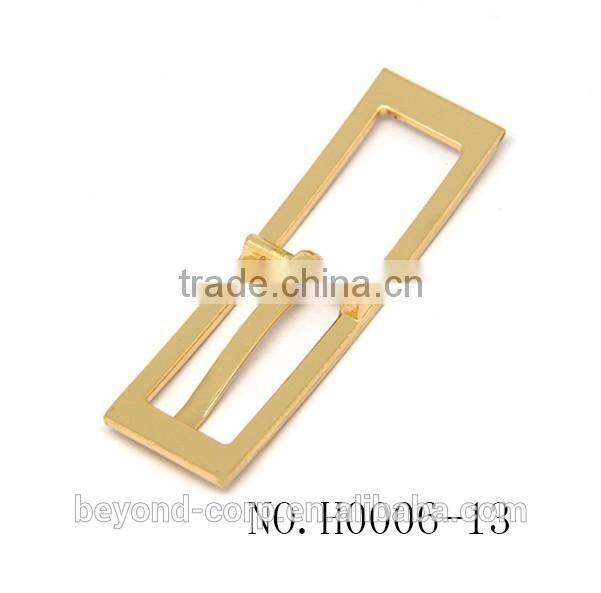 13mm super slim H shape buckle for handbag lady fashion buckle