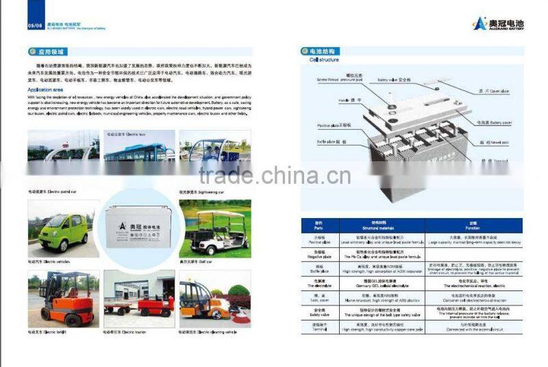high qulity electric vehicle recharge battery 6EVF(J)135AH