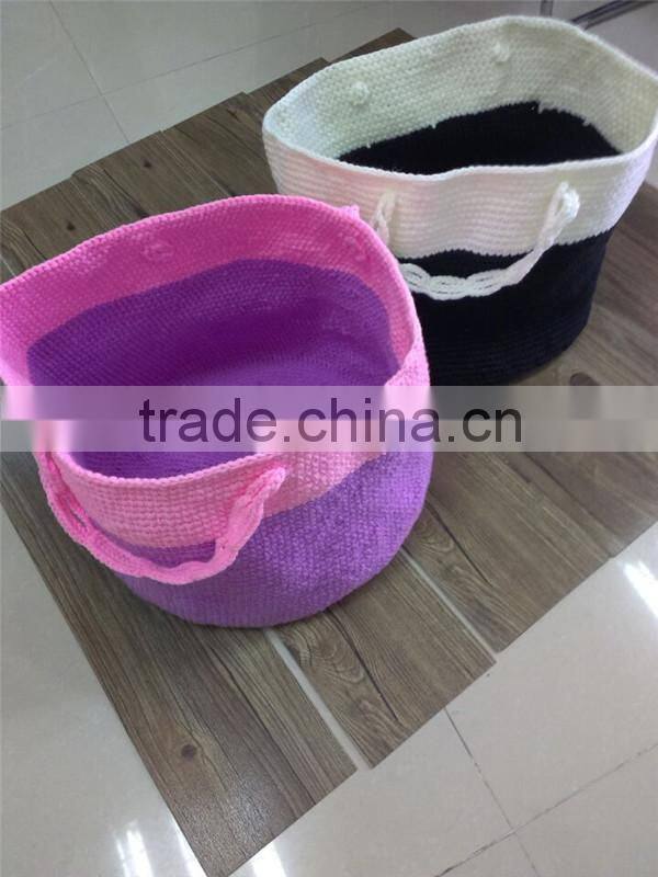 Knitting hanging crochet PP basket