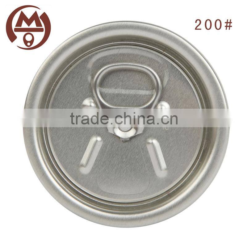 200# partial open easy open peel off end aluminum beverage can cover