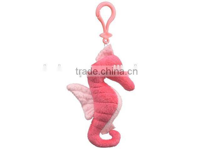 5.5" Seahorse Plush Stuffed Animal Clip Keychain