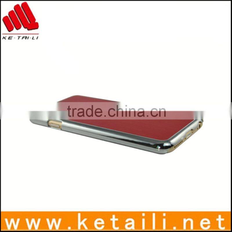 Custom fashion electroplated hard plastic PC case for iphone6
