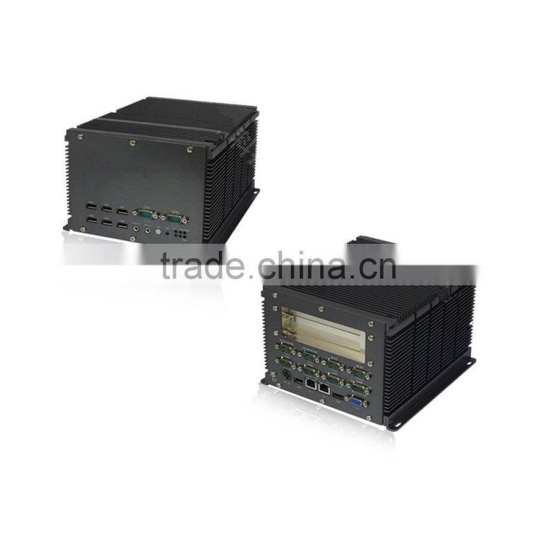 Intel Core2 P8600 Core Duo 2.4G 1*VGA 2*LAN 7*USB 10*COM 2*PCI fanless box pc
