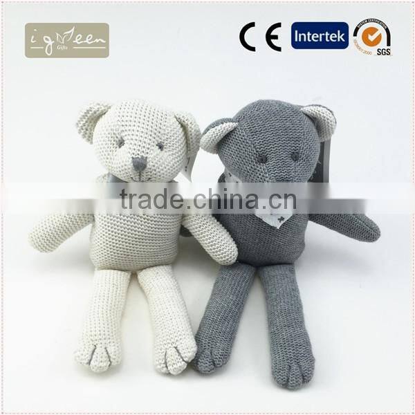 I-Green Toy Series-Fashional Style kniting bear toy