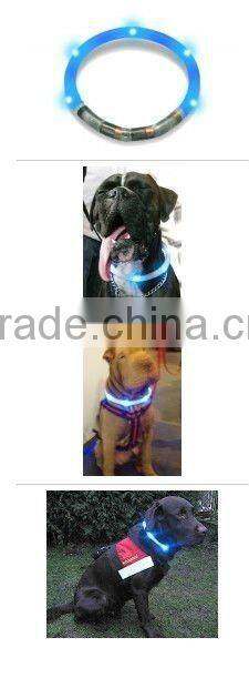 Wholesale dog collar,pet flashing safety collar