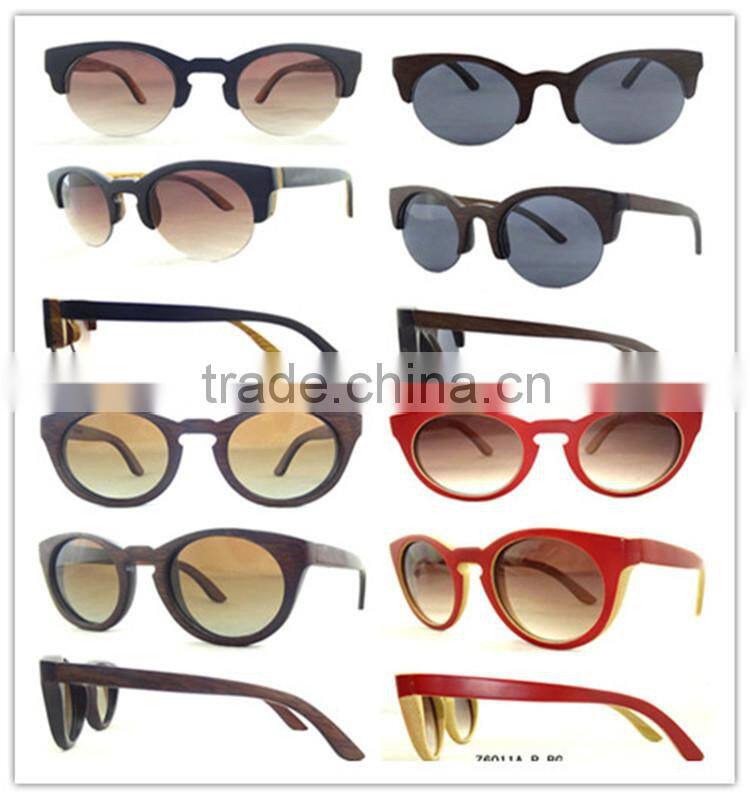 Fashion Sun Glasses Wooden Glasses Bamboo Sunglasses China Factory