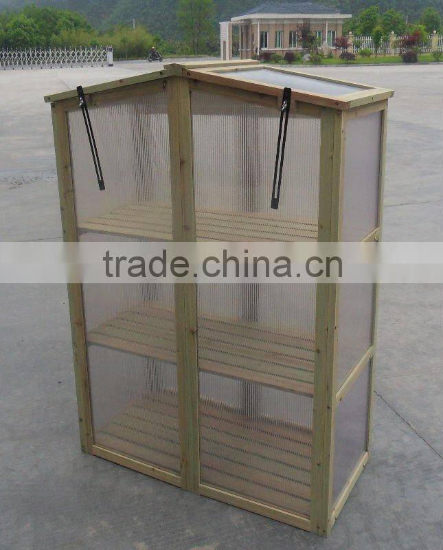 LEAFFY-Wooden Garden Growhouse GH-410G