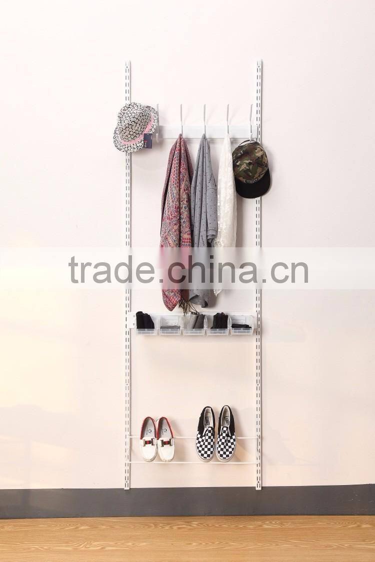 DIY Easy to Assemble Metal Cloth Shoe Closet for Entrance Hall