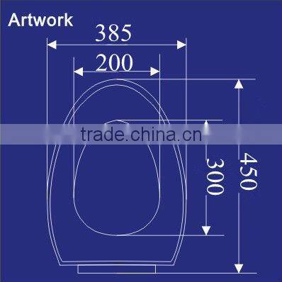 1055 Toilet Seats; Soft-Closing Toilet Seat Cover PP Plastic Ceramic Toilet Seats