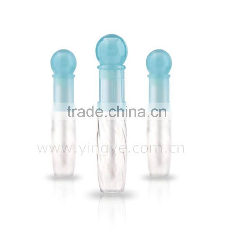 Silver shiny custom cute min lipgloss container