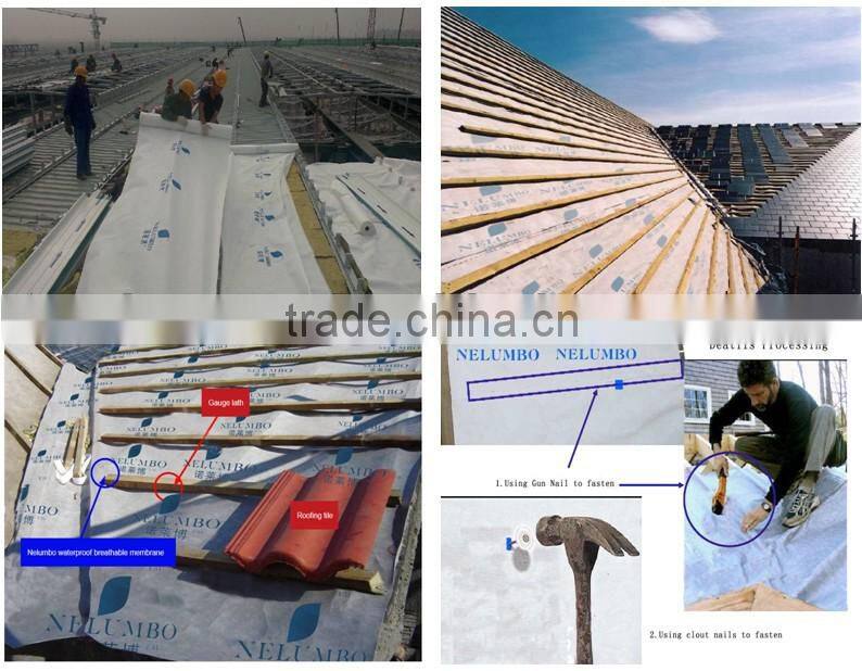 PE roofing membrane breathable roofing membrane waterproof roofing membrane