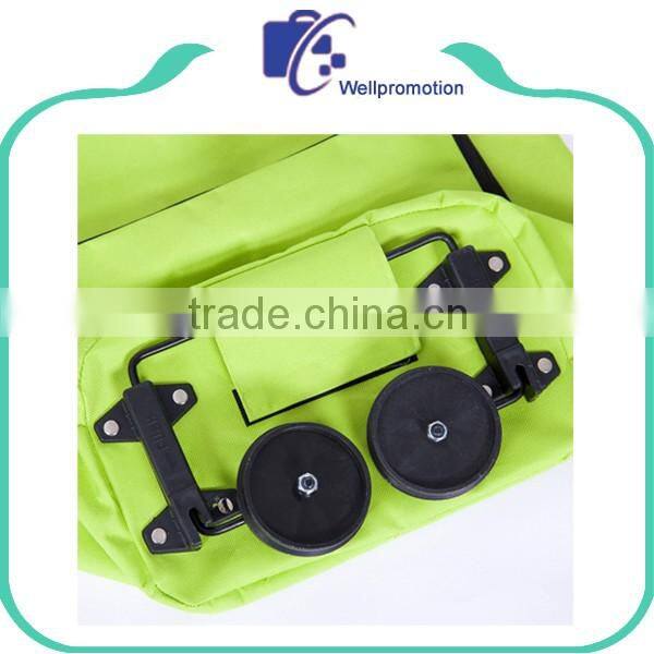 Polyester foldable supermarket trolley bag