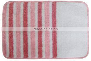 anti-slip colorful polyester bathroom mat colorful mat well used in bathroom