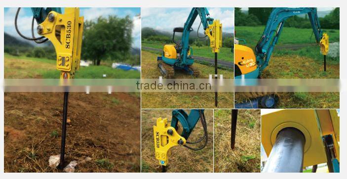Excavator attachment pile driver for sale Best Selling