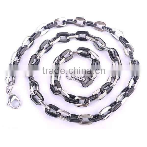 KSTONE Heavy Large Stainless Steel Mens Solid Cuban Curb Chain Necklace 20 inch Valentine X'mas Halloween