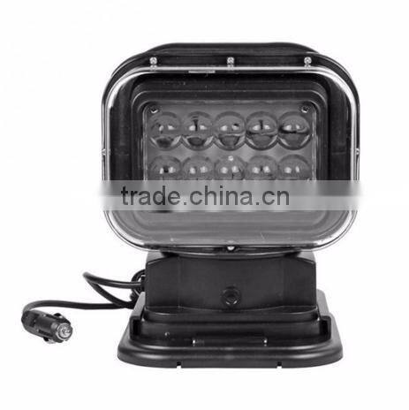 Car Motorcycle black square 50w/10pcs*5w spot LED headlight