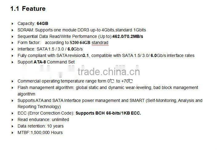 Best price 2.5 sata3 64g ssd solid state drive for computer