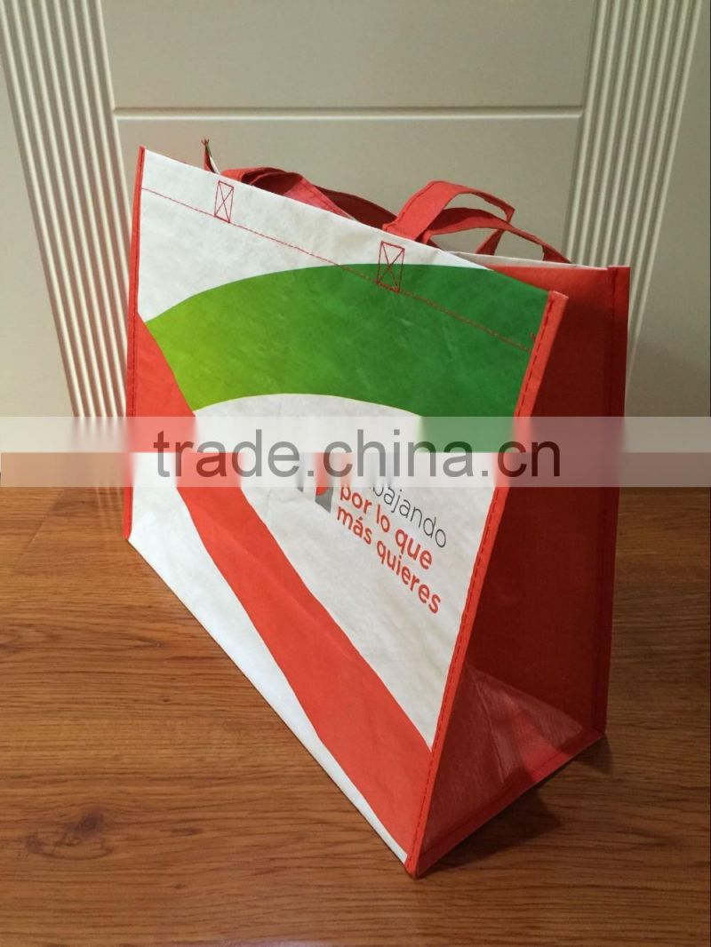 red non woven promo tote bag