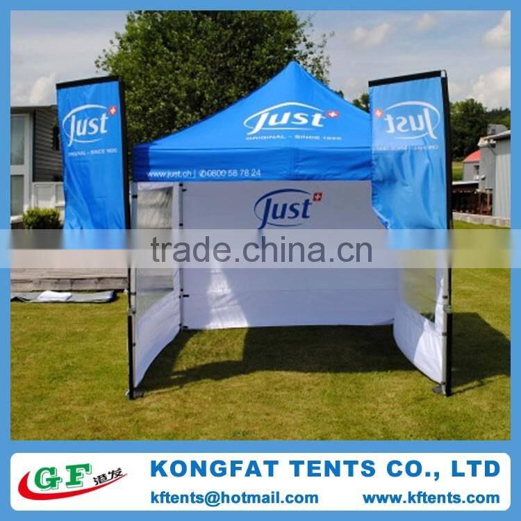 Outdoor 3x3m heavy duty 50mm hexagon aluminum pop up folding gazebo