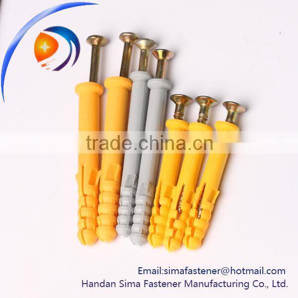 plastic anchor/plastic wall plug/tapered wall plug
