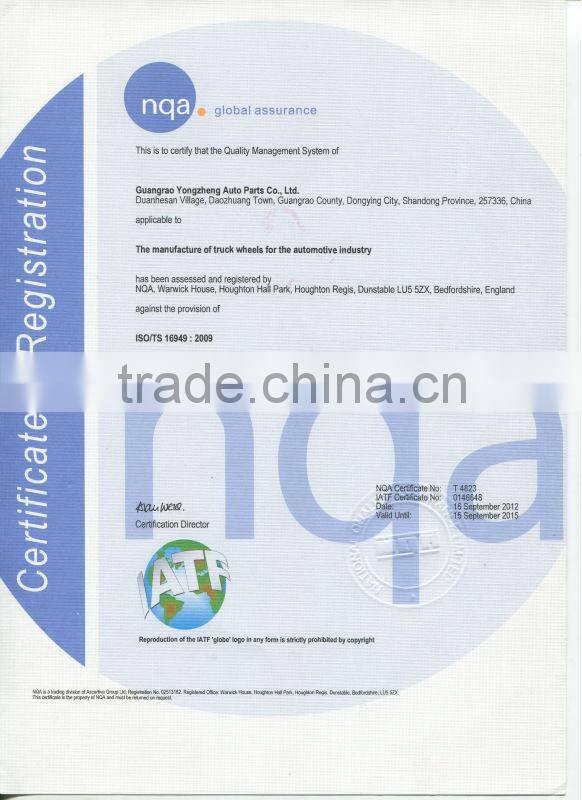 22.5x8.25 wheels /yongzheng industrial co.,ltd